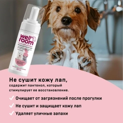 Пенка для мытья лап с пантенолом Wellroom, 150мл
