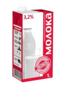 МОЛОКО 3.2% 1Л ЭКОНОМ