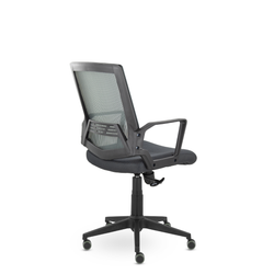 Кресло М-807 Квадро/Kvadro blackPL Ср NET72/E72-к (серый)