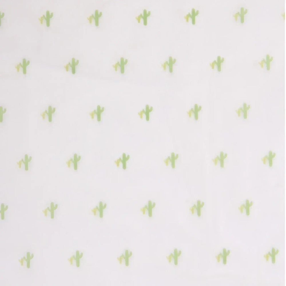 Дождевик-плащ 120 Мкрн 110*62см «Кактусы» с капюшоном и завязками, на кнопках, ДоброСад