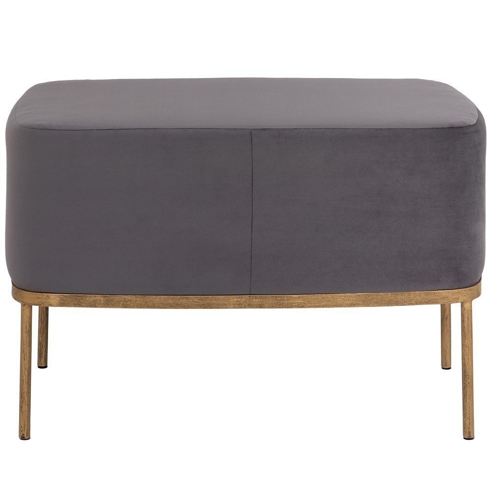 Банкетка Monstera Deliciosa (Монстера) Серая Амбер