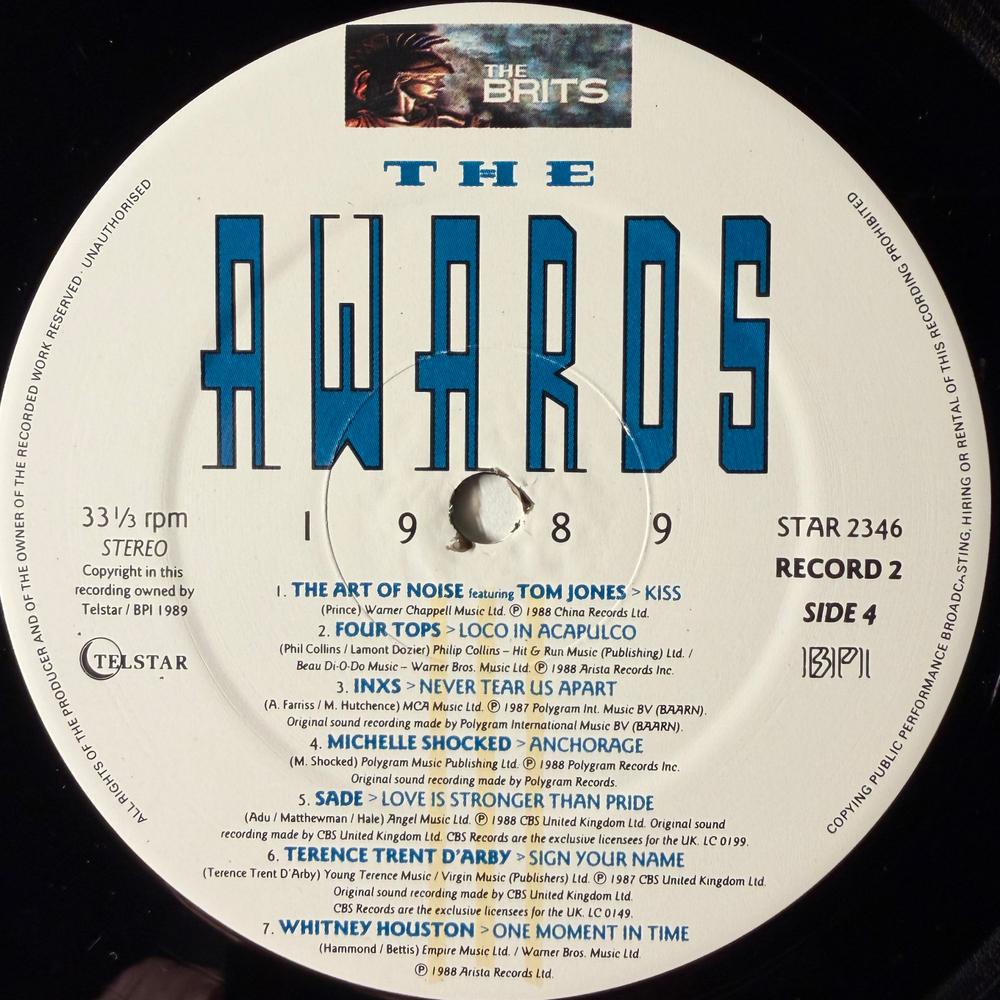 Сборник The Awards 1989 2LP (Англия 1989г.)