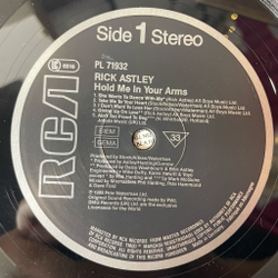 Винтажная виниловая пластинка LP Rick Astley Hold Me In Your Arms (Germany 1988)