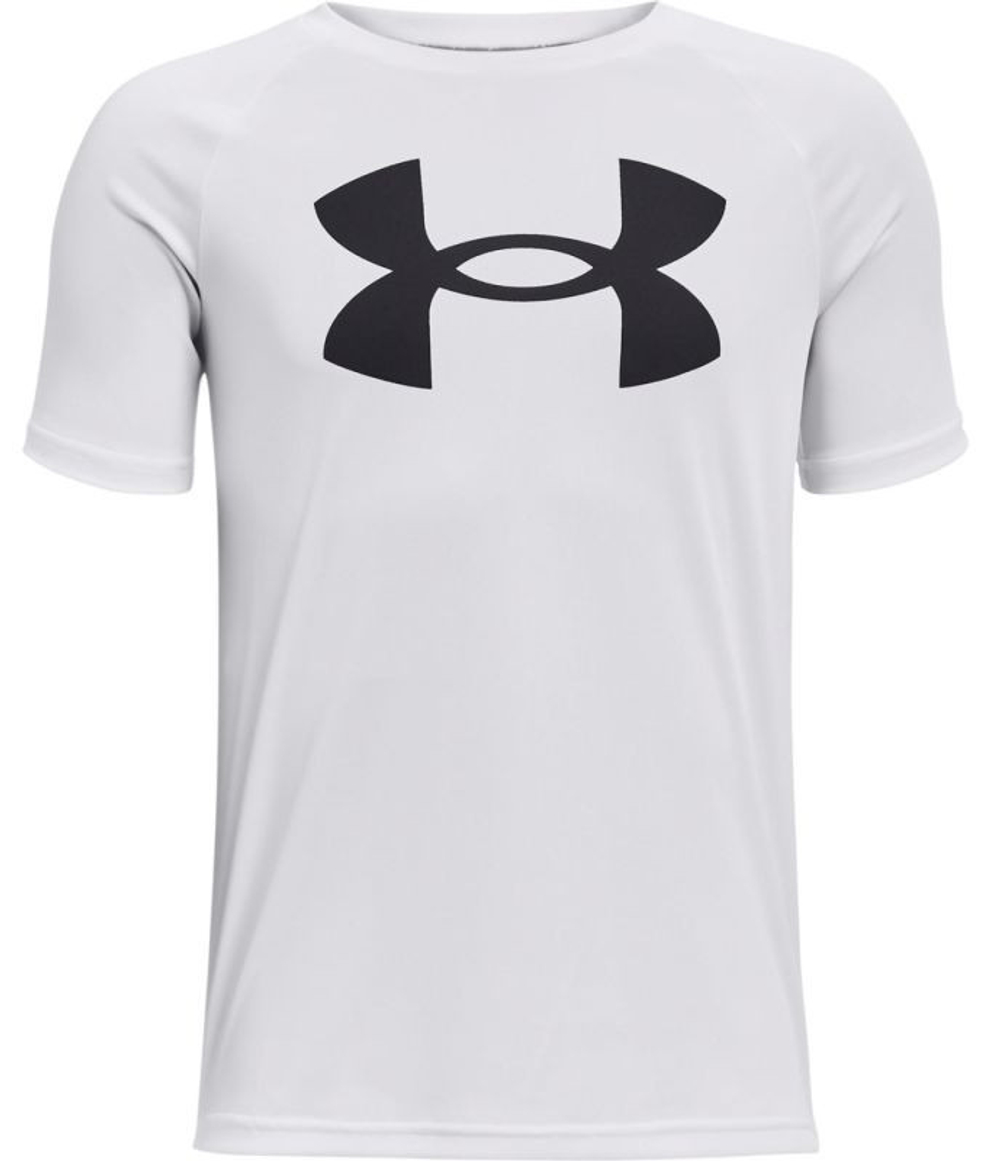 Футболка для мальчика теннисная Under Armour Tech Big Logo SS - белый