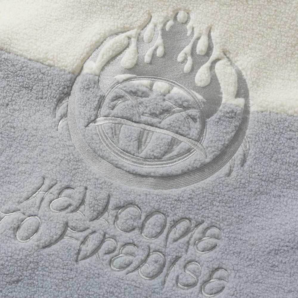 Куртка YMKASHIX Furry HTF Big Logo Пыльно-Синяя