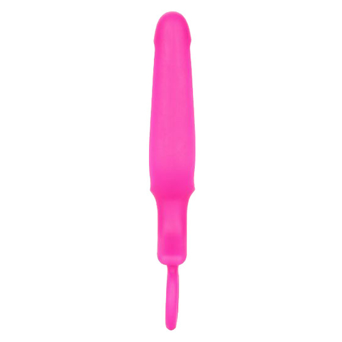 Розовая силиконовая пробка с прорезью 10,25см California Exotic Novelties Silicone Groove Probe SE-0393-41-2