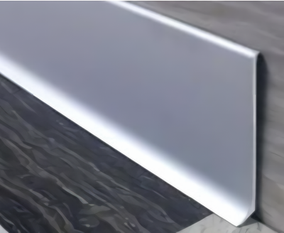 Алюминиевый плинтус пристеночный BA глянец хром