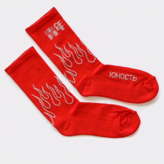 Носки ЮНОСТЬ™ Fire Красный, S/M 36-40