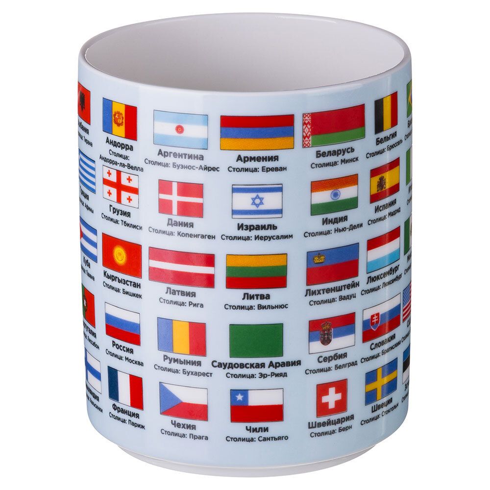 КРУЖКА LEFARD "ФЛАГИ СТРАН МИРА" 630 МЛ (КОР=24ШТ.)