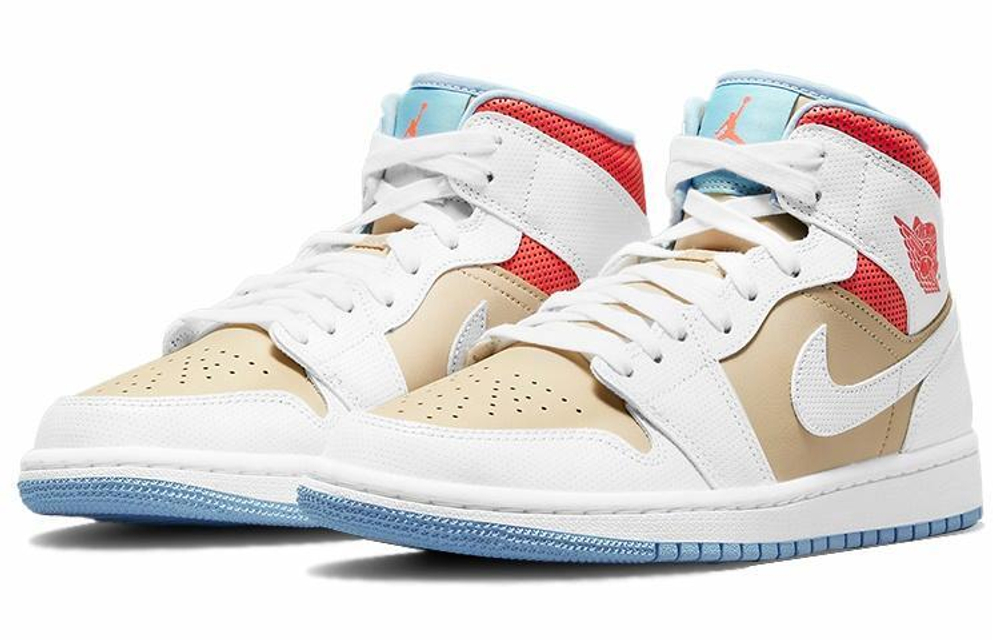Кроссовки Jordan Air Jordan 1 Mid Sesame (Женская размерная сетка)