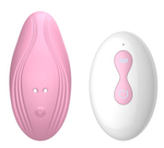 Розовый вибратор в трусики с пультом ДУ (Цвет: розовый)