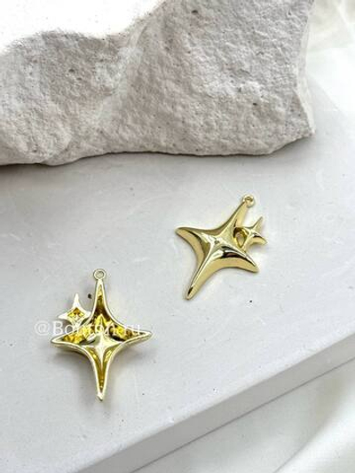 Подвеска золотистая "Звезды"
