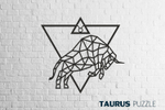 Деревянный декор настенный, панно, сборная модель EWA Design Знаки Зодиака Телец