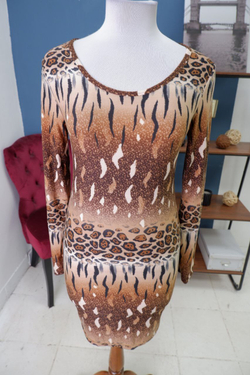 Платье Joymiss коричневое 48 размер, новое