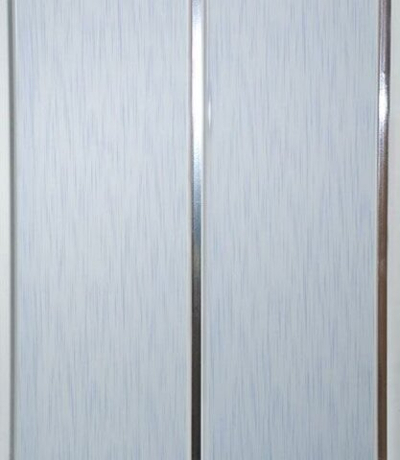 Панель ПВХ Софито штрих голубой 2 полосы (0,20*3м)