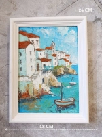 Картина маслом на стену в раме