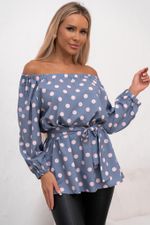 Блуза Романтичная особа (горошек) Б11-156 Nikol