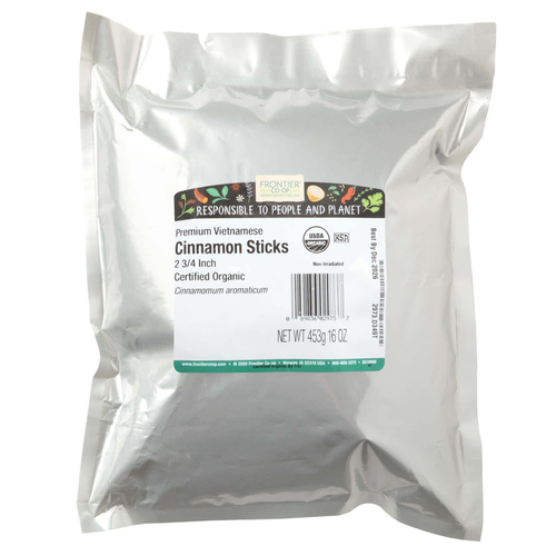 Frontier Co-op, органические палочки вьетнамской корицы премиального качества, 2 3/4 дюйма, 453 г (16 унций)