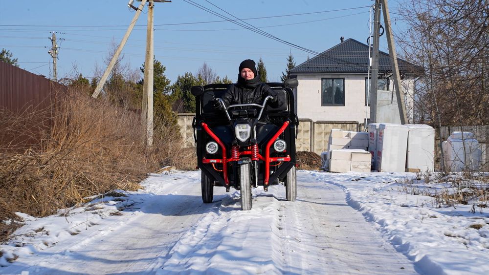 Грузовой электрический трицикл WHITE SIBERIA SIBTRIKE PRO CARGO 2000W (60V/36Ah) - версия 2025 года фото №33
