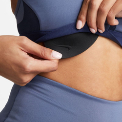 ТОП теннисный Nike Indy Bra V-Neck - diffused blue/midnight navy/midnight navy/white