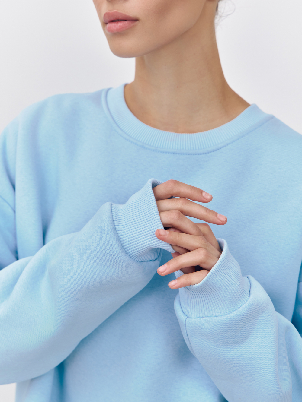 Свитшот (с начесом) Голубой