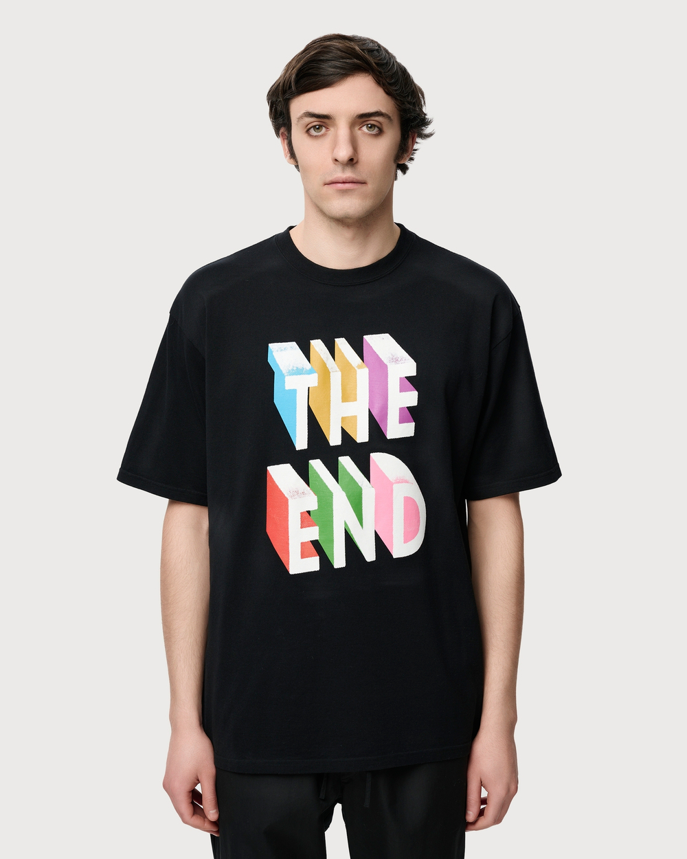 UNDERCOVER ФУТБОЛКА ЧЕРНАЯ THE END