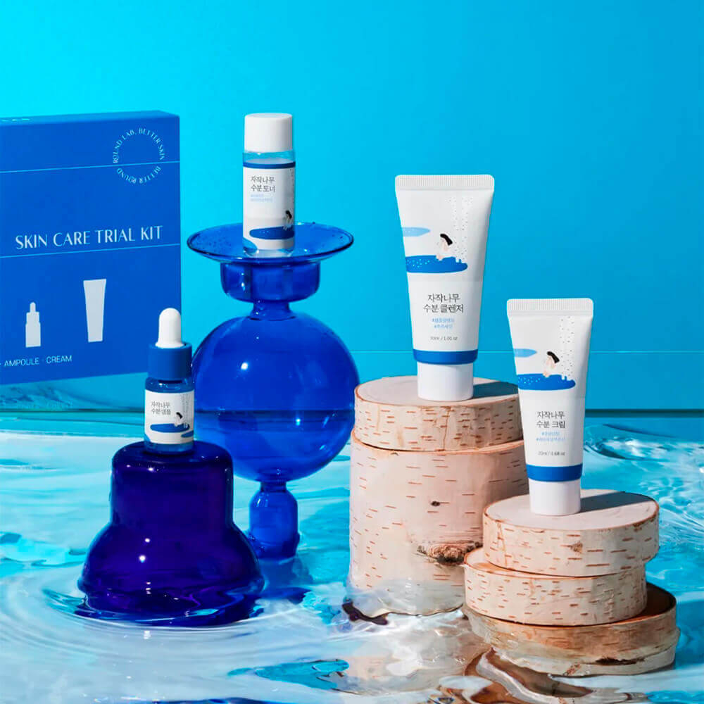 Travel-набор средств с берёзовым соком Round Lab Travel-Friendly Mini Skincare Kit Birch Juice