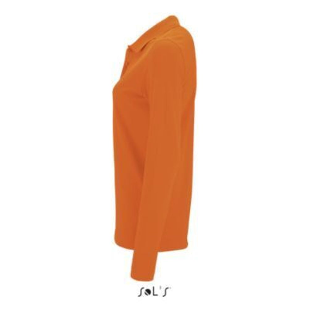 Рубашка поло с длинным рукавом Perfect, женская. Чёрный  S