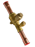 Вентиль шаровый QFT-16V 5/8 под пайку с сервисным штуцером