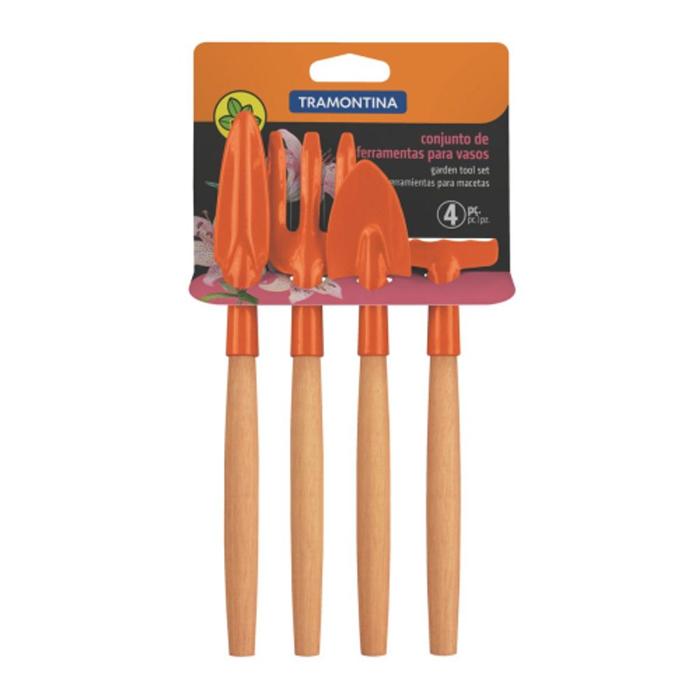 Набор садовых инструментов Tramontina 78104801 совок рыхлитель совок для прополки вилка посадочная | Tramontina