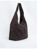 Сумка через плечо шоппер натуральная замша