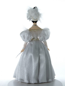 Кукла интерьерная фарфоровая Дама в светском бальном костюме 1-ой пол. 19 века