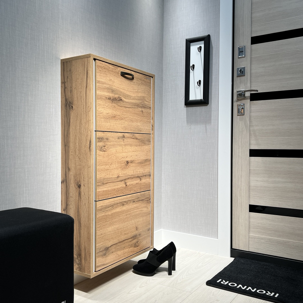 Обувница Айронори ЛАЙТ 3 МП (Дуб Вотан / Дуб Вотан)