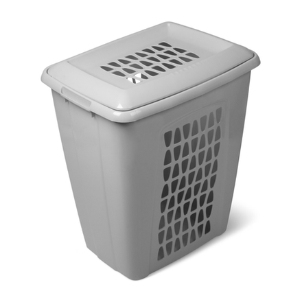 Корзина для белья Молетта прямоугольная 45 л с крышкой