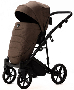 Детская коляска Adamex Mobi Lux New 2 в 1 MN-TK51 КОРИЧНЕВЫЙ