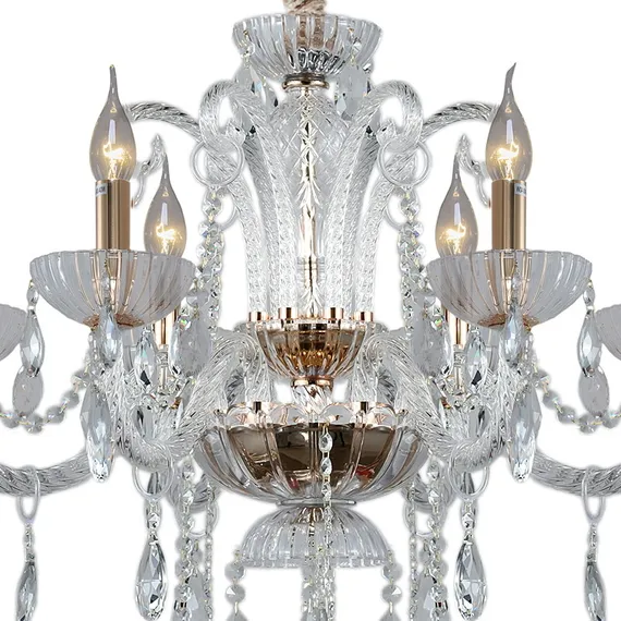 Люстра потолочная ILLUMICO E14  IL8281-6P-30 GD