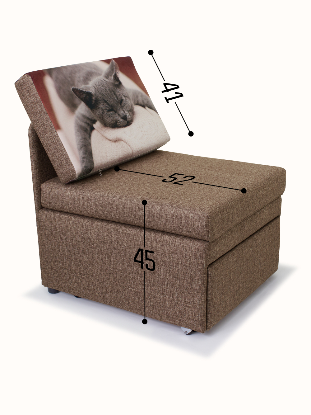 Кресло-кровать "Миник", купон Котенок спит