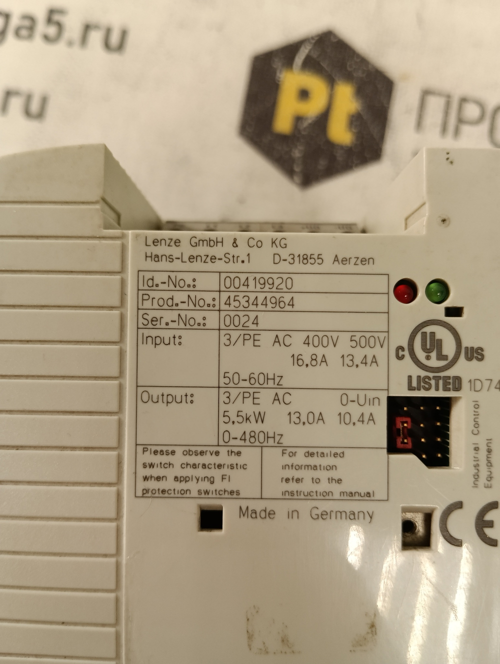 Lenze E82EV552-4B б/у