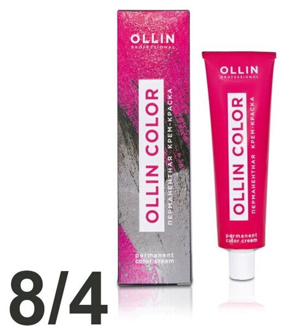 OLLIN COLOR 8/4 светло-русый медный 100 мл Перманентная крем-краска для волос