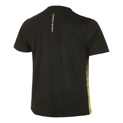 Мужское теннисное поло Drop Shot Rayco T-Shirt Men - Black, Yellow