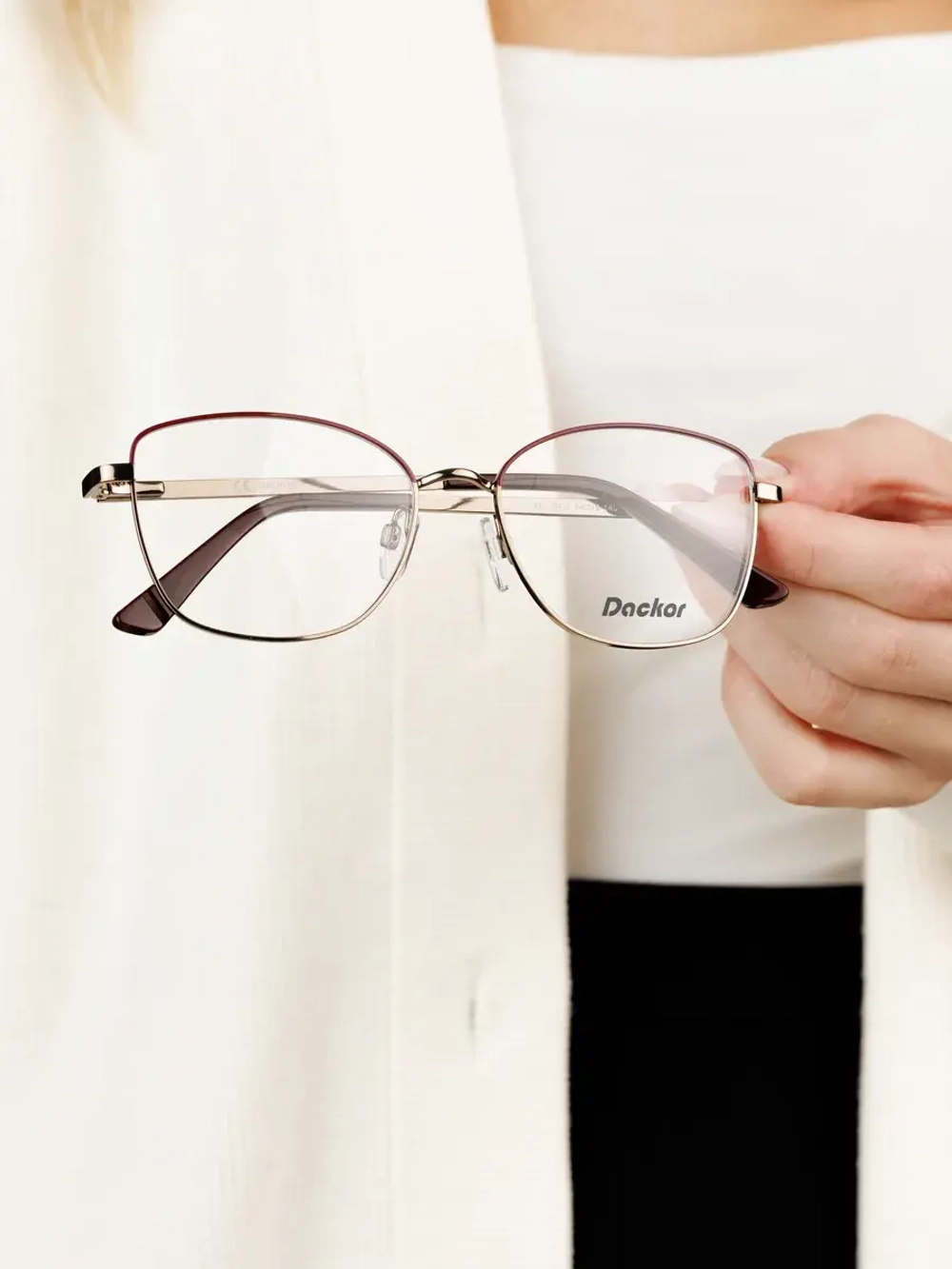 Оправа для очков для зрения металлическая брендовая