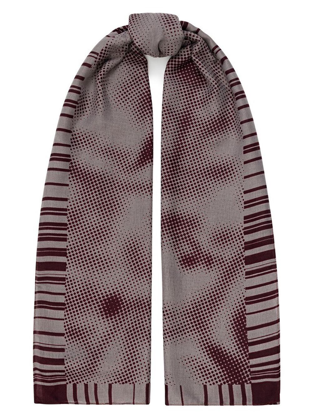 Палантин LG27-519-08, бордовый