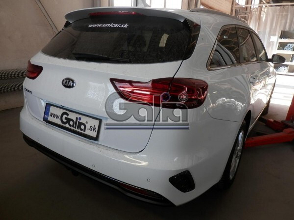 Фаркоп оцинкованный Galia H100C для Hyundai i30 универсал 2017-, Kia Ceed универсал 2017-(паспорт и сертификат в комплекте)(без электрики)