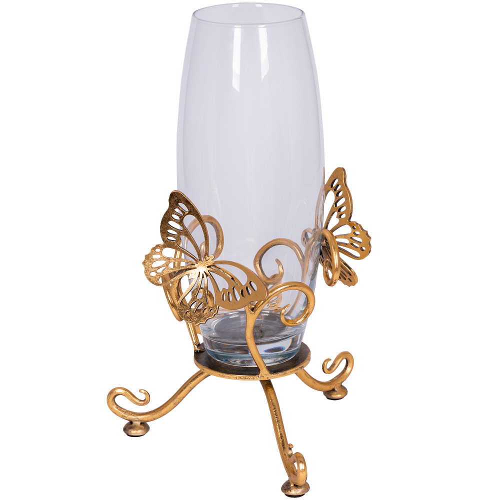 Ваза Бабочка Эир Бронза