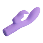 Сиреневый вибратор-кролик Elivia - 17,2 см.