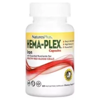 NaturesPlus Hema-Plex Iron - 60 Fast-Acting Capsules / Комплекс с железом, капсул быстрого действия