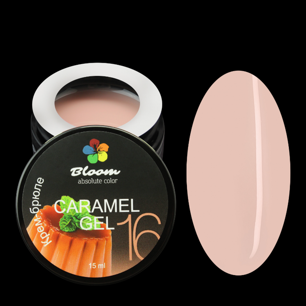 Bloom Caramel Gel 16 - Гель жидкий для наращивания Крем-брюле, 15 мл