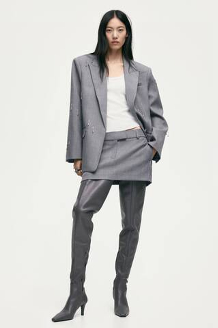 H&M Мини-юбка, серый