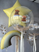 Набор шаров "Мишка" + звезда