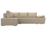 Диван угловой Хьюго левый угол, Бежевый, Экокожа, 101266L